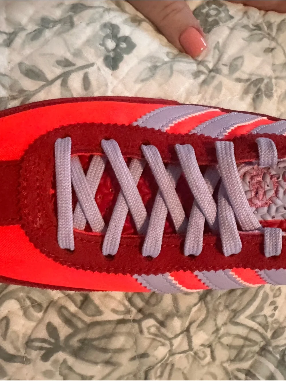 adidas Women's Red & Light Purple Sneakers - Picture 7 of 8